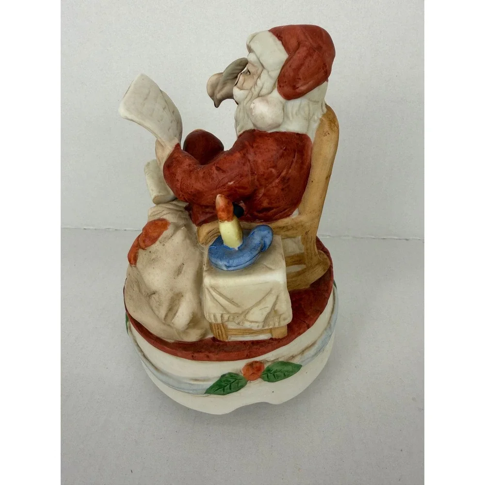 Vintage‎ Musical Santa Figurine Red Christmas Decor